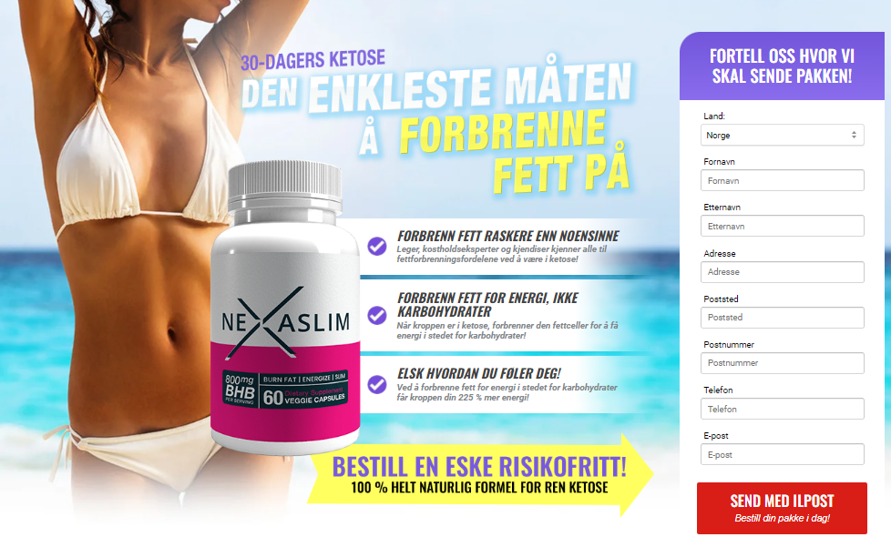 NexaSlim Norway - Nexa Slim Ketose med BHB for å Forbrenne Fett! Anmeldelser, Pris og Kjøp i Norge